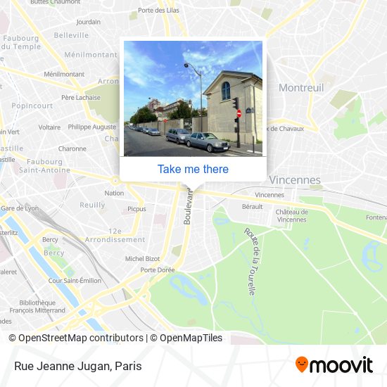 Mapa Rue Jeanne Jugan