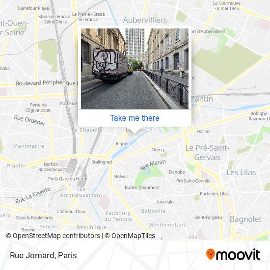 Rue Jomard map