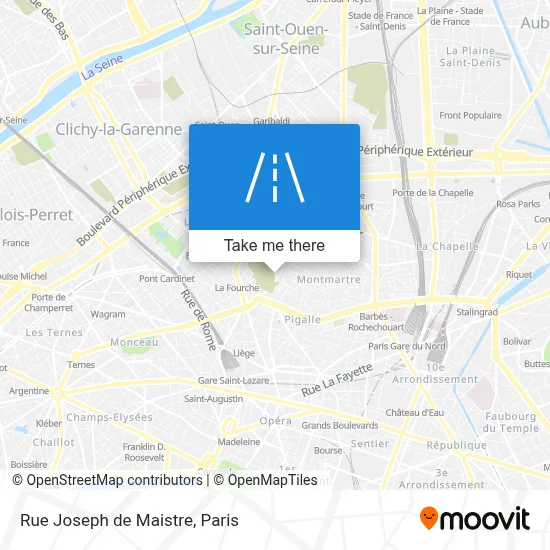 Rue Joseph de Maistre map