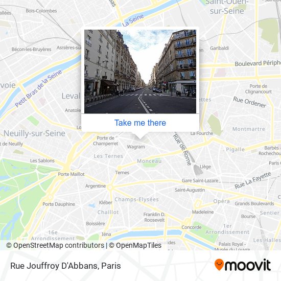 Mapa Rue Jouffroy D'Abbans