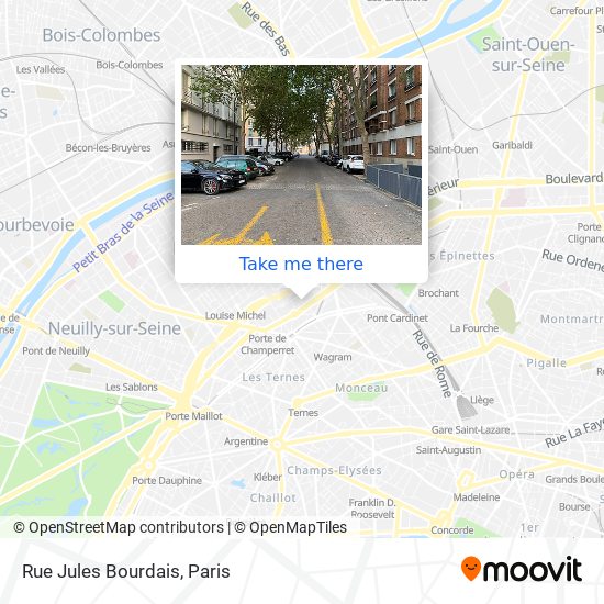 Mapa Rue Jules Bourdais
