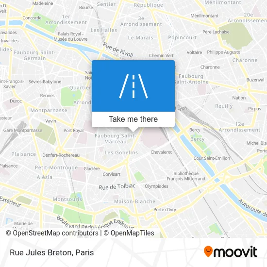 Rue Jules Breton map