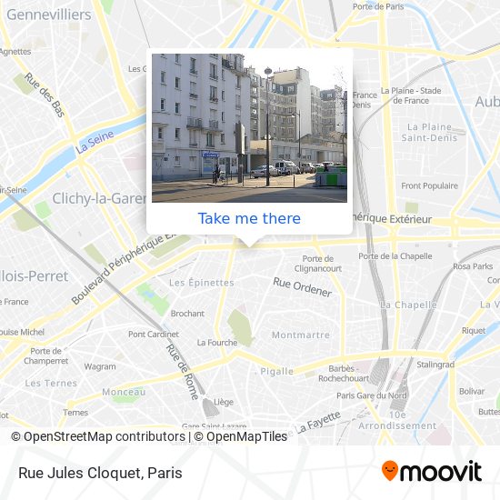 Mapa Rue Jules Cloquet