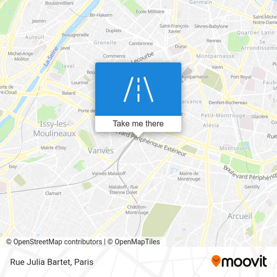 Rue Julia Bartet map