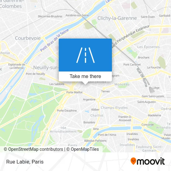 Rue Labie map