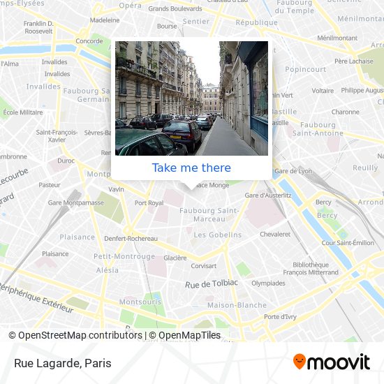 Mapa Rue Lagarde
