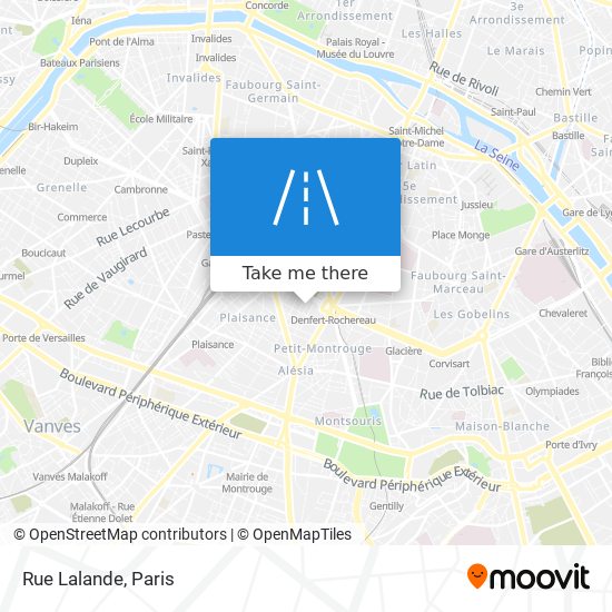 Mapa Rue Lalande