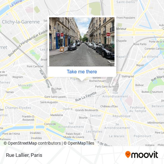 Rue Lallier map