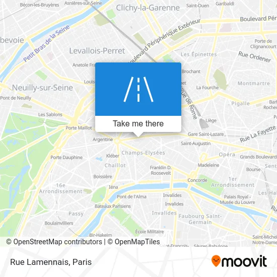 Rue Lamennais map