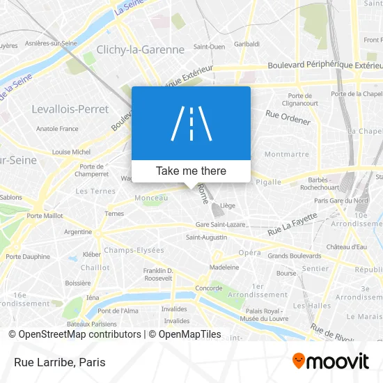 Rue Larribe map