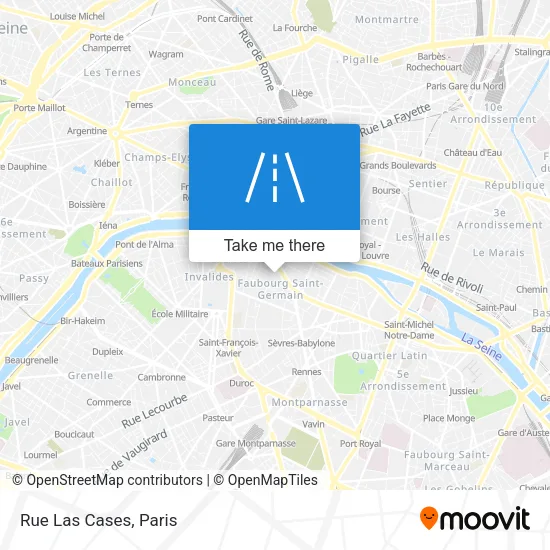 Rue Las Cases map