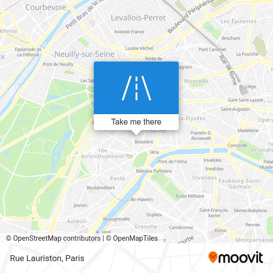 Rue Lauriston map