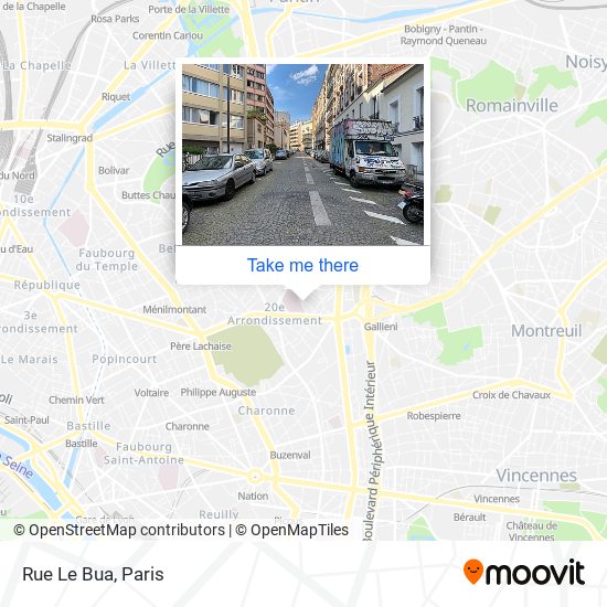 Mapa Rue Le Bua