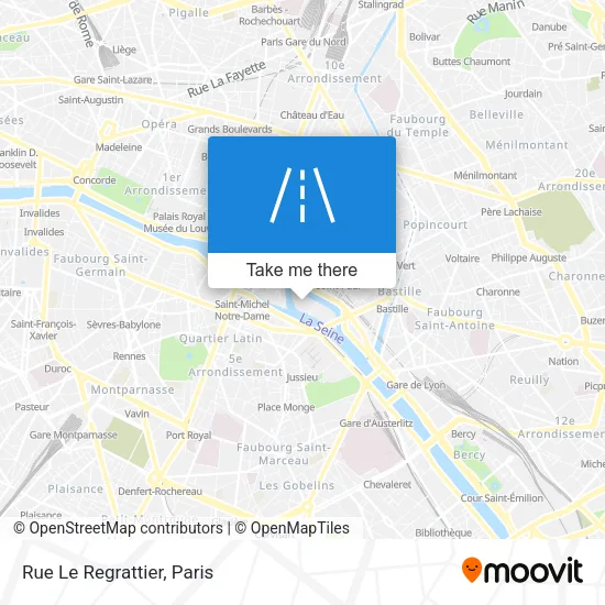 Rue Le Regrattier map