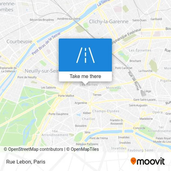 Rue Lebon map