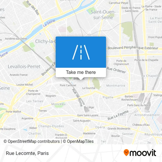 Rue Lecomte map