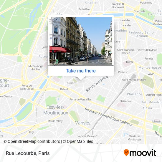Mapa Rue Lecourbe
