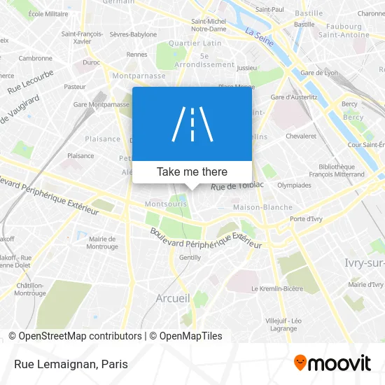 Rue Lemaignan map