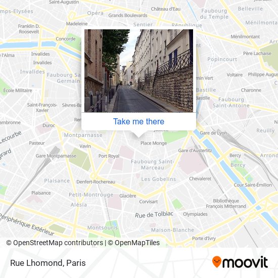 Rue Lhomond map