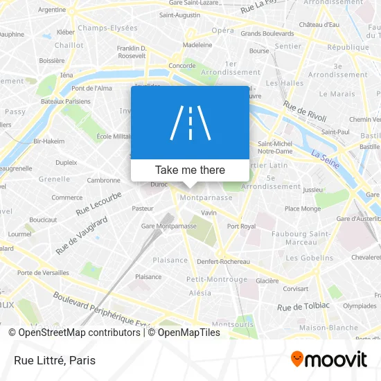 Rue Littré map