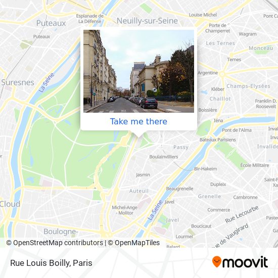 Mapa Rue Louis Boilly