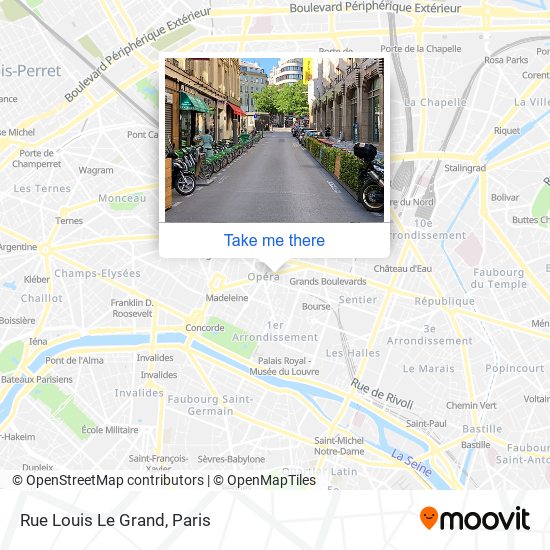 Mapa Rue Louis Le Grand