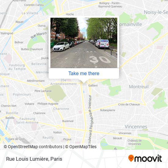 How to get to Rue Louis Lumi re in Paris by Metro Bus Train or RER