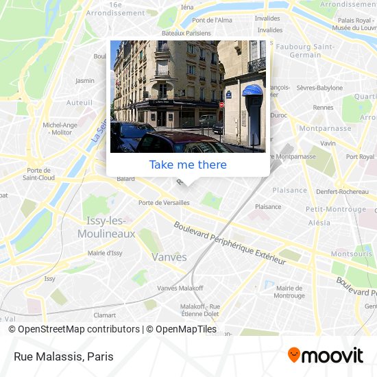 Rue Malassis map