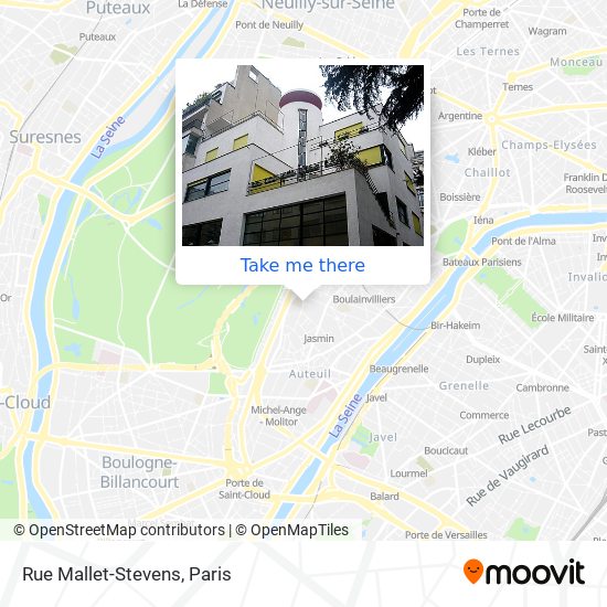 Mapa Rue Mallet-Stevens