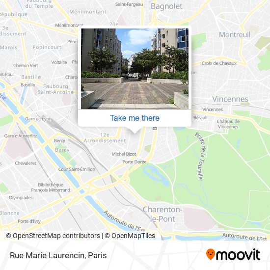 Mapa Rue Marie Laurencin