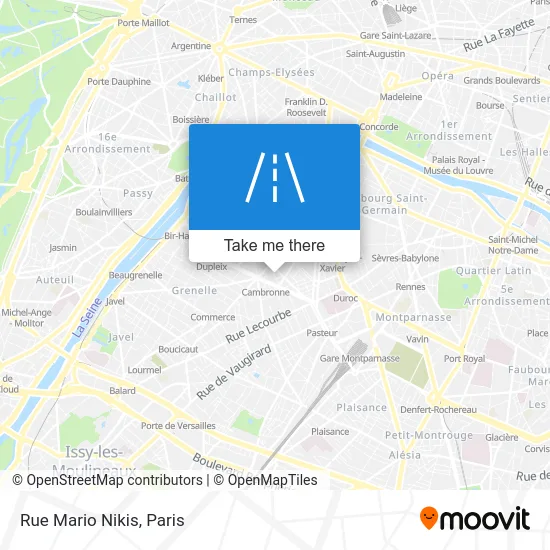 Rue Mario Nikis map