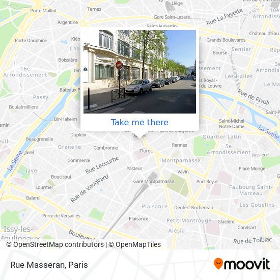 Mapa Rue Masseran