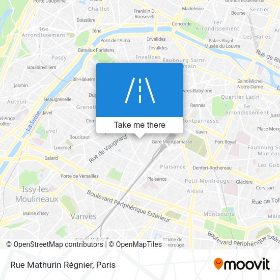 Rue Mathurin Régnier map