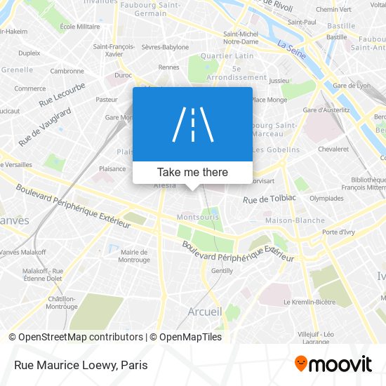 Mapa Rue Maurice Loewy