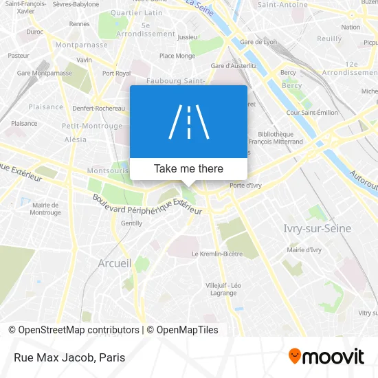 Rue Max Jacob map