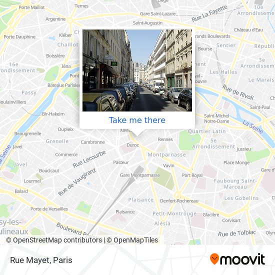 Rue Mayet map