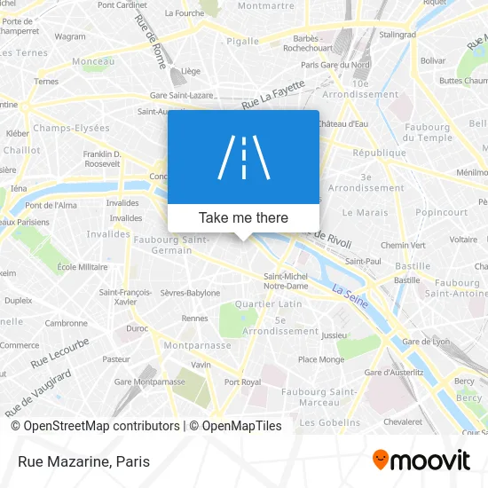 Rue Mazarine map