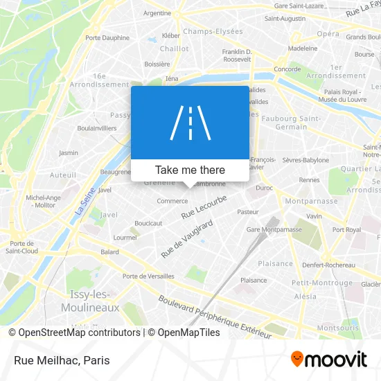Rue Meilhac map