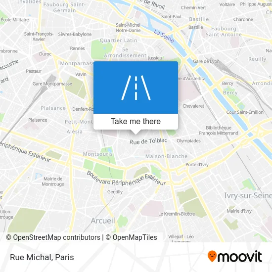 Rue Michal map