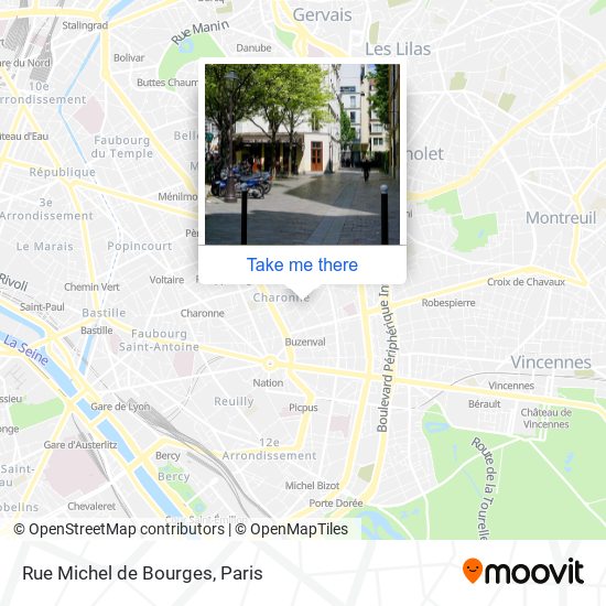 Mapa Rue Michel de Bourges