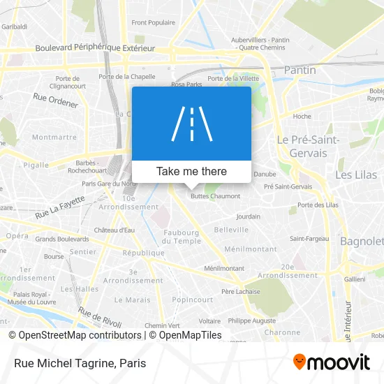 Rue Michel Tagrine map