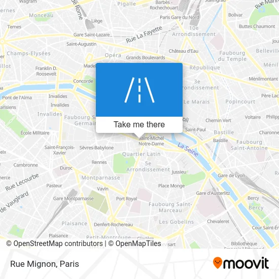Rue Mignon map