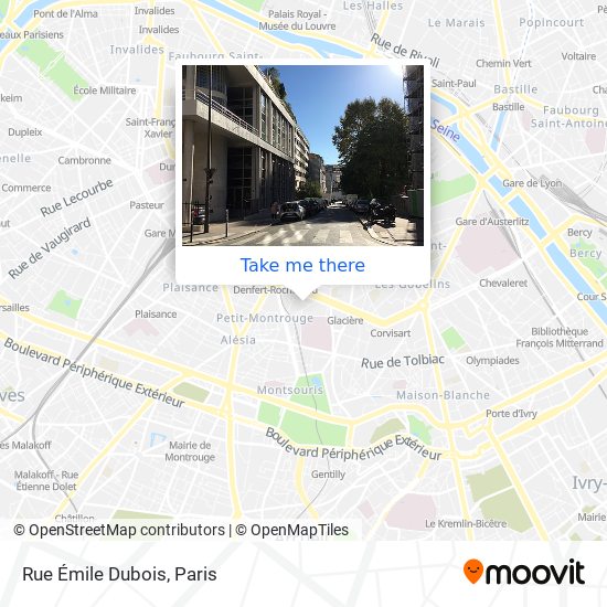 Mapa Rue Émile Dubois