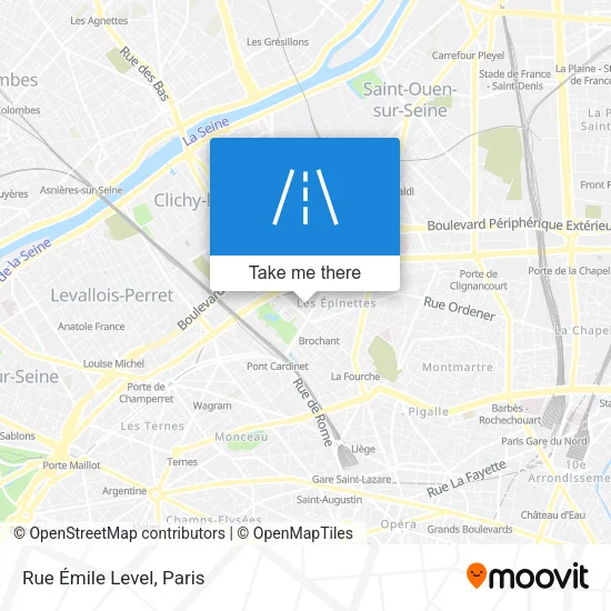 Rue Émile Level map