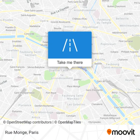 Rue Monge map