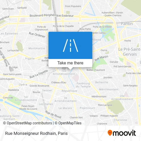Rue Monseigneur Rodhain map