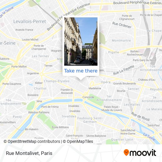 Rue Montalivet map