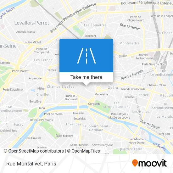 Rue Montalivet map