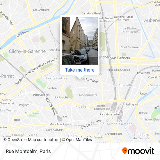 Rue Montcalm map