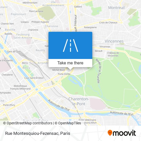Mapa Rue Montesquiou-Fezensac